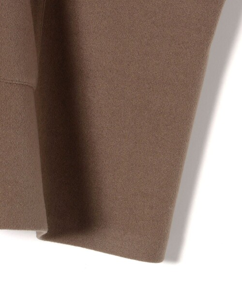 SHIPS Colors（シップス カラーズ）の「SHIPS Colors: 〈手洗い可能〉ジャージーメルトン ポンチョ◇（ポンチョ・レディース・ブラウン/ネイビー・ONE SIZE）」の8枚目の写真