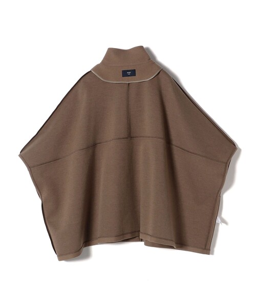 SHIPS Colors（シップス カラーズ）の「SHIPS Colors: 〈手洗い可能〉ジャージーメルトン ポンチョ◇（ポンチョ・レディース・ブラウン/ネイビー・ONE SIZE）」の11枚目の写真