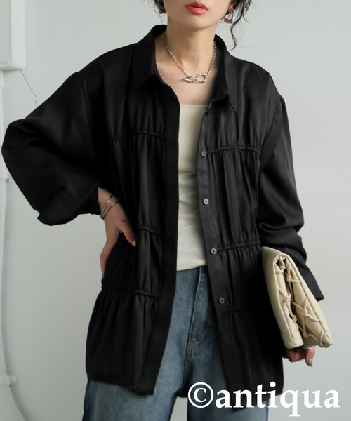 antiqua(アンティカ)の「ティアードトップス(その他トップス・レディース・ブラック・ONESIZE)」の3枚目の写真