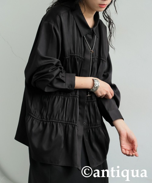 antiqua(アンティカ)の「ティアードトップス(その他トップス・レディース・ブラック・ONESIZE)」の8枚目の写真
