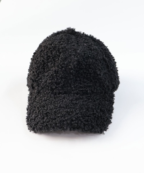 CEMONEMO（セモネモ）の「もこもこ ボア ボールキャップ（キャップ・レディース・ブラック/アイボリー/ベージュ・FREE）」の7枚目の写真