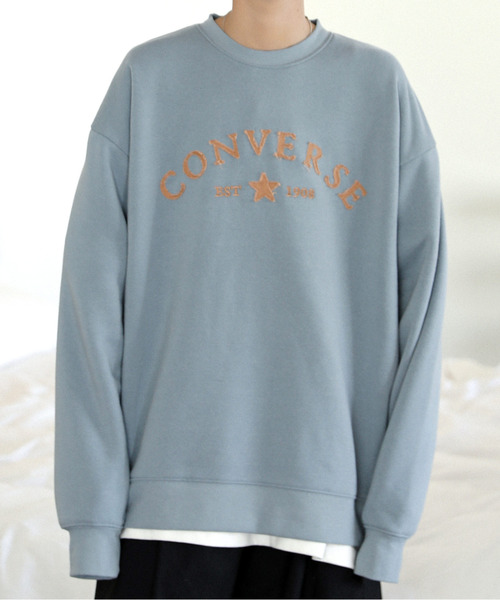 【セール】【neos】CONVERSE コンバース ルーズシルエット ビンテージ ユーズド リメイクライク 裏起毛 スウェット プルオーバー（スウェット）｜CONVERSE（コンバース）