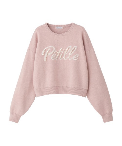 PEACH JOHN（ピーチジョン）の「メッセージパールニット（ニット/セーター・レディース・ブルー/ピンク/モカ・ONE SIZE）」の3枚目の写真