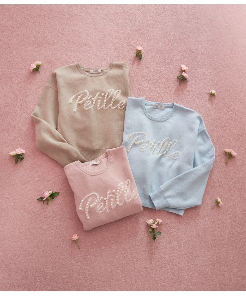 PEACH JOHN（ピーチジョン）の「メッセージパールニット（ニット/セーター・レディース・ブルー/ピンク/モカ・ONE SIZE）」の8枚目の写真