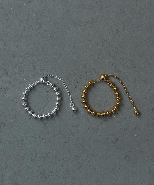 whoseA（フーシー）の「【silver925】Extend Ring2/エクステンド チェーンリング（リング・レディース・シルバー/ゴールド・FREE）」の6枚目の写真