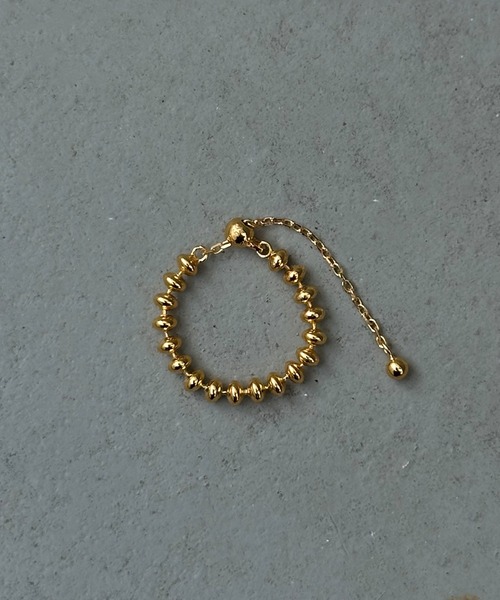 whoseA（フーシー）の「【silver925】Extend Ring2/エクステンド チェーンリング（リング・レディース・シルバー/ゴールド・FREE）」の3枚目の写真