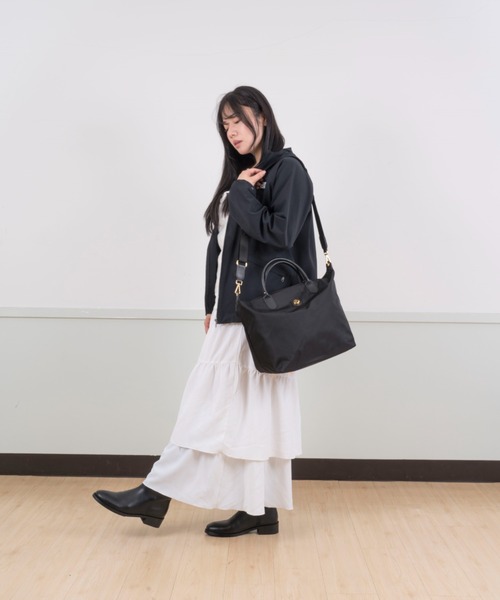 【セール】【BONFANTI/ボンファンティ】2WAY ナイロントート バッグ Lサイズ（ショルダーバッグ）｜BONFANTI（ボンファンティ）