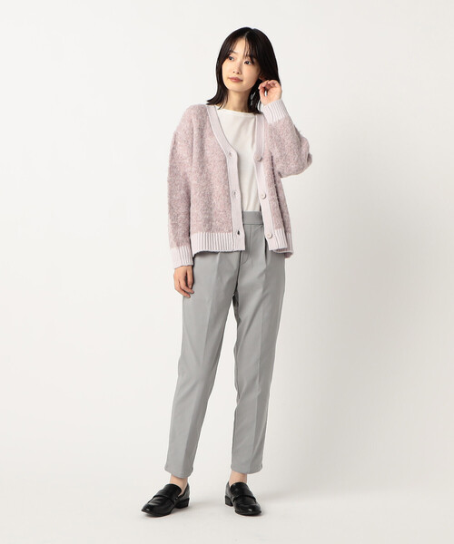 COMME CA MODELS(コムサモデルズ)の「【美しいベーシックパンツ】裏起毛カルゼ テーパードパンツ(その他パンツ・レディース・ネイビー/ブラック/ライトグレー/グリーン・X-SMALL/SMALL/MEDIUM/LARGE/X-LARGE)」の15枚目の写真