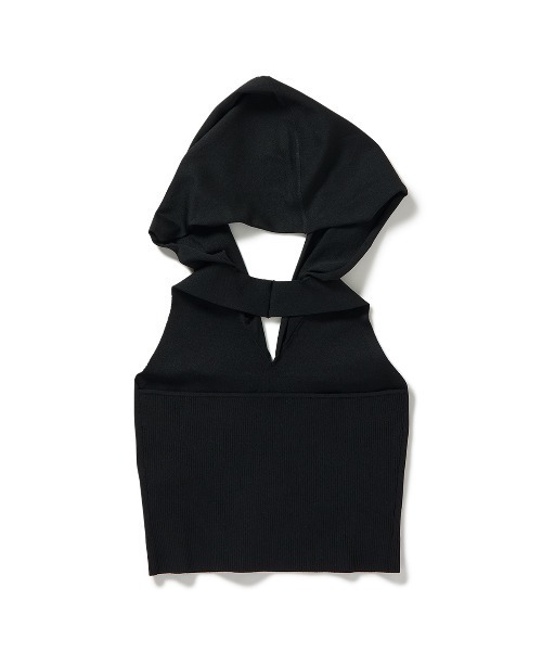 セール】Cropped Hoodie Knit Top（Tシャツ/カットソー）｜PERVERZE
