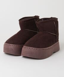 【GERRY】厚底フェイクムートンブーツ GR-7523
