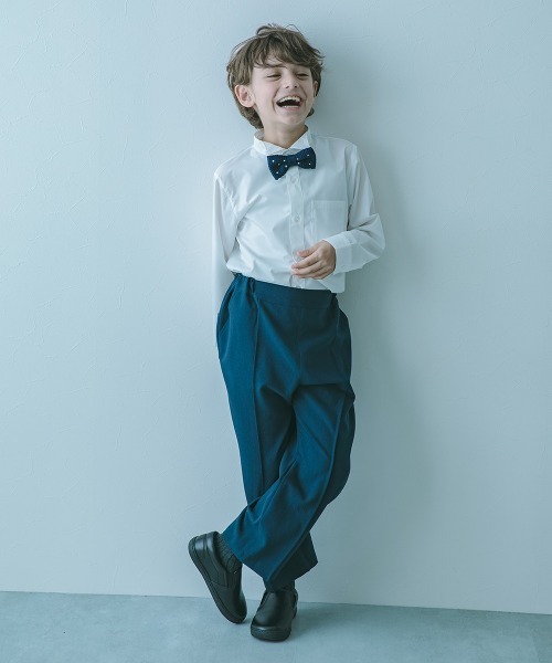 devirock（デビロック）の「えらべる フォーマルデザインシャツ（シャツ/ブラウス・キッズ・グレー系1/グレー系2/グレー系3/ホワイト系1/ホワイト系2/ホワイト系3/サックスブルー系1/サックスブルー系2/ブラック系1/ベージュ系/ブラック系2/ネイビー系/グレー系4・140cm/150cm/160cm/110cm/100cm/120cm/130cm）」の22枚目の写真