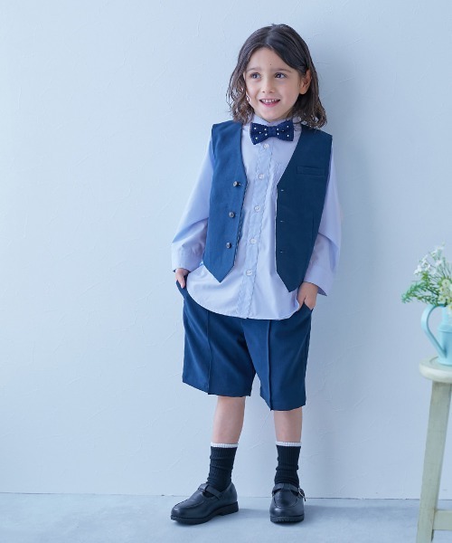 devirock（デビロック）の「えらべる フォーマルデザインシャツ（シャツ/ブラウス・キッズ・グレー系1/グレー系2/グレー系3/ホワイト系1/ホワイト系2/ホワイト系3/サックスブルー系1/サックスブルー系2/ブラック系1/ベージュ系/ブラック系2/ネイビー系/グレー系4・140cm/150cm/160cm/110cm/100cm/120cm/130cm）」の19枚目の写真