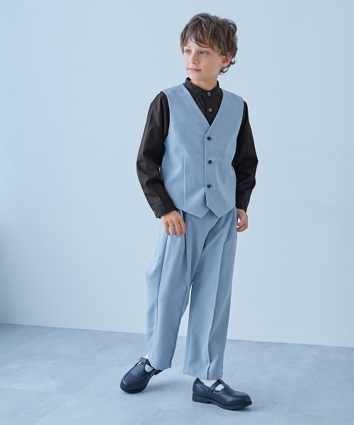 devirock（デビロック）の「えらべる フォーマルデザインシャツ（シャツ/ブラウス・キッズ・グレー系1/グレー系2/グレー系3/ホワイト系1/ホワイト系2/ホワイト系3/サックスブルー系1/サックスブルー系2/ブラック系1/ベージュ系/ブラック系2/ネイビー系/グレー系4・140cm/150cm/160cm/110cm/100cm/120cm/130cm）」の18枚目の写真