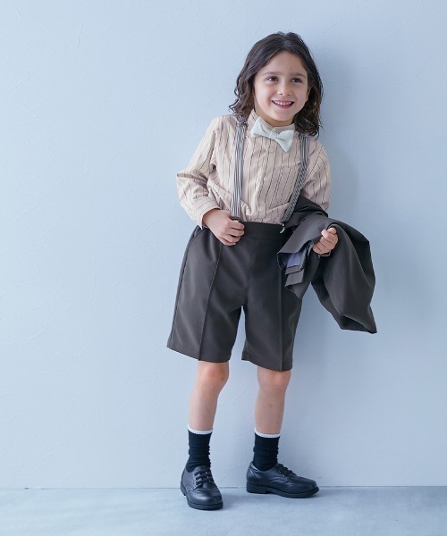 devirock（デビロック）の「えらべる フォーマルデザインシャツ（シャツ/ブラウス・キッズ・グレー系1/グレー系2/グレー系3/ホワイト系1/ホワイト系2/ホワイト系3/サックスブルー系1/サックスブルー系2/ブラック系1/ベージュ系/ブラック系2/ネイビー系/グレー系4・140cm/150cm/160cm/110cm/100cm/120cm/130cm）」の17枚目の写真