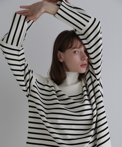 最終お値引き　美品　LE PHIL ボーダーニット LE PHIL（ル フィル） ニット セーター ボーダーニット レディース