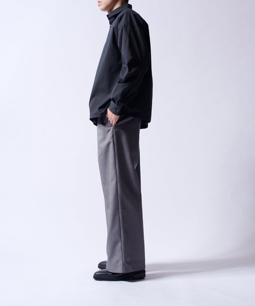 Lui's（ルイス）の「COOLMAXコード付シャツブルゾン（シャツ/ブラウス・メンズ・ブラック/ホワイト・M/S）」の20枚目の写真