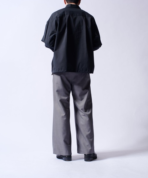 Lui's（ルイス）の「COOLMAXコード付シャツブルゾン（シャツ/ブラウス・メンズ・ブラック/ホワイト・M/S）」の21枚目の写真