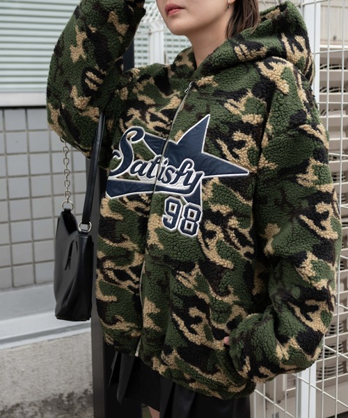 セール】WEGO/迷彩ロゴボアパーカー（ブルゾン）｜WEGO
