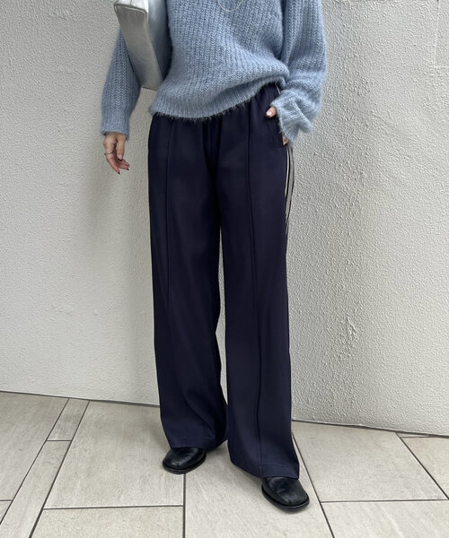 mline（エムライン）の「[mline]ラインジャージパンツ（その他パンツ・レディース・ネイビー/ベージュ・FREE）」の7枚目の写真