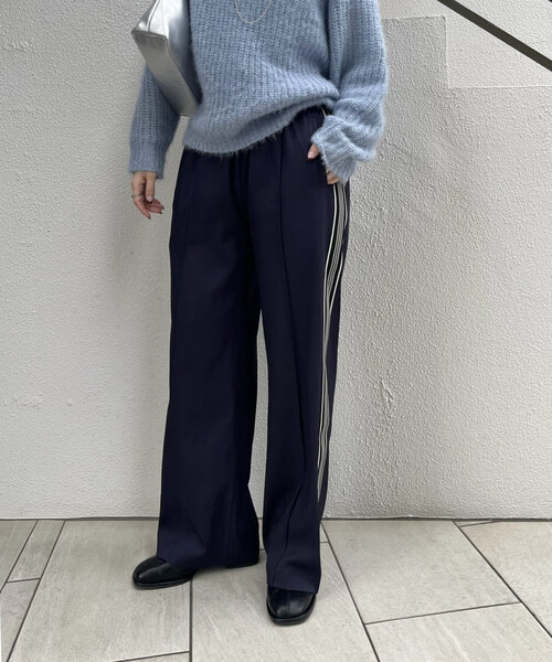 mline（エムライン）の「[mline]ラインジャージパンツ（その他パンツ・レディース・ネイビー/ベージュ・FREE）」の8枚目の写真
