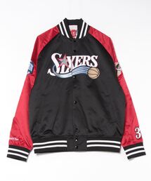 Mitchell&Ness  NBA N&N LIGHTWEIGHT SATIN JACKET VINTAGE LOGO