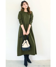 ワンピース（グリーン・カーキ/緑色系・ロング・マキシ丈