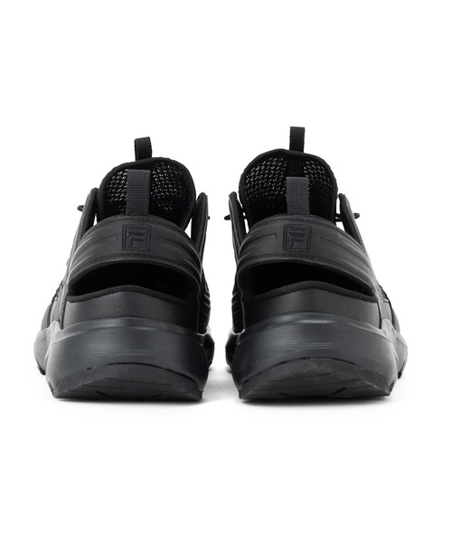 FILA（フィラ）の「SLEEK WAVY SD（サンダル・レディース・ブラック/ブラック×ホワイト・25.0cm/24.0cm/23.0cm/22.0cm/29.0cm/28.0cm/27.0cm/26.0cm）」の4枚目の写真