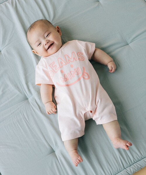 セール】半袖 スマイル ロンパース 2025SS（70～80cm）（ロンパース