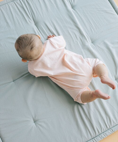 BEAMS mini（ビームスミニ）の「半袖 スマイル ロンパース 2025SS（70～80cm）（ロンパース・キッズ・ホワイト系その他7/ホワイト系その他5/レッド系その他2/サックスブルー・80/70）」の13枚目の写真