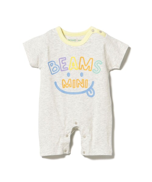 BEAMS mini（ビームスミニ）の「半袖 スマイル ロンパース 2025SS（70～80cm）（ロンパース・キッズ・ホワイト系その他7/ホワイト系その他5/レッド系その他2/サックスブルー・80/70）」の16枚目の写真