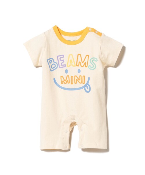 BEAMS mini（ビームスミニ）の「半袖 スマイル ロンパース 2025SS（70～80cm）（ロンパース・キッズ・ホワイト系その他7/ホワイト系その他5/レッド系その他2/サックスブルー・80/70）」の22枚目の写真