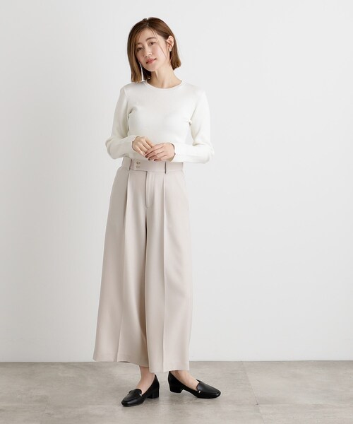 grove（グローブ）の「【抗ピル／MW】リブニットプルオーバー（ニット/セーター・レディース・ブラック/ピンク/ホワイト系5/オフホワイト・03/02/01/04/05）」の14枚目の写真