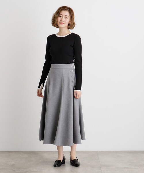 grove（グローブ）の「【抗ピル／MW】リブニットプルオーバー（ニット/セーター・レディース・ブラック/ピンク/ホワイト系5/オフホワイト・03/02/01/04/05）」の18枚目の写真