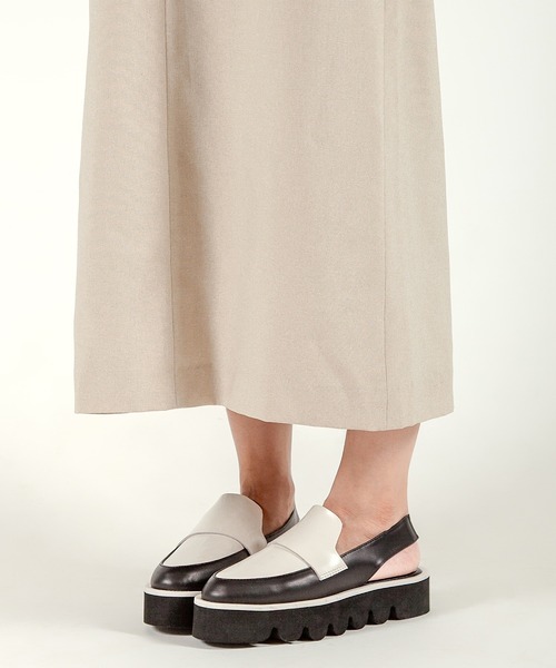 厚底 バックベルトローファー ALL BLACK│Jeffrey Campbell OFFICIAL