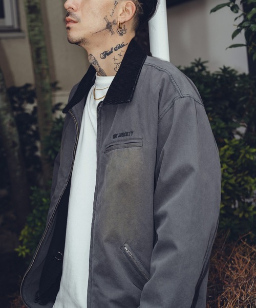 Subciety(サブサエティ)の「Washed duck jkt(ブルゾン・メンズ・グレー/オリーブ/ブラック・X-LARGE/LARGE/MEDIUM/SMALL)」の2枚目の写真