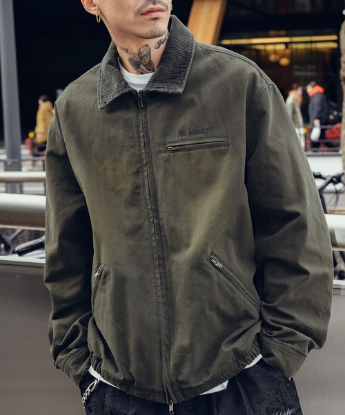 Subciety(サブサエティ)の「Washed duck jkt(ブルゾン・メンズ・グレー/オリーブ/ブラック・X-LARGE/LARGE/MEDIUM/SMALL)」の3枚目の写真