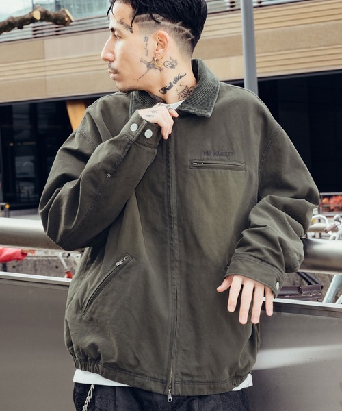 Subciety(サブサエティ)の「Washed duck jkt(ブルゾン・メンズ・グレー/オリーブ/ブラック・X-LARGE/LARGE/MEDIUM/SMALL)」の16枚目の写真