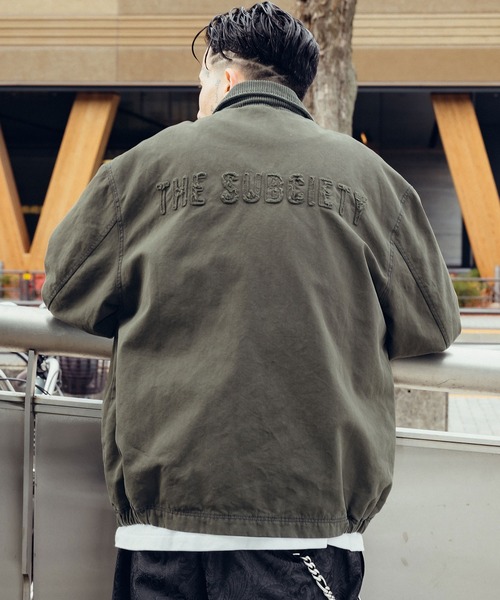 Subciety(サブサエティ)の「Washed duck jkt(ブルゾン・メンズ・グレー/オリーブ/ブラック・X-LARGE/LARGE/MEDIUM/SMALL)」の17枚目の写真
