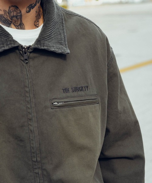 Subciety(サブサエティ)の「Washed duck jkt(ブルゾン・メンズ・グレー/オリーブ/ブラック・X-LARGE/LARGE/MEDIUM/SMALL)」の18枚目の写真