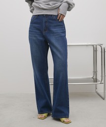 Aunt Marie's | 【S,M,Lサイズ展開】ワイドストレートデニム(デニムパンツ)