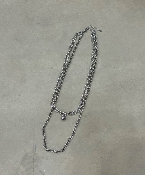 SHAGGIE(シャギー)の「2連チェーンネックレス(ネックレス・レディース・シルバー・FREE)」の7枚目の写真