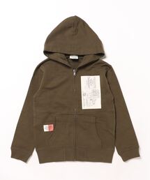 SNOOPY×OLD BETTY'S（スヌーピーカケルオールドベティーズ）の「スヌーピー【SNOOPY】Kids 裏毛 Sweat Full Zip Parka（スウェット）」
