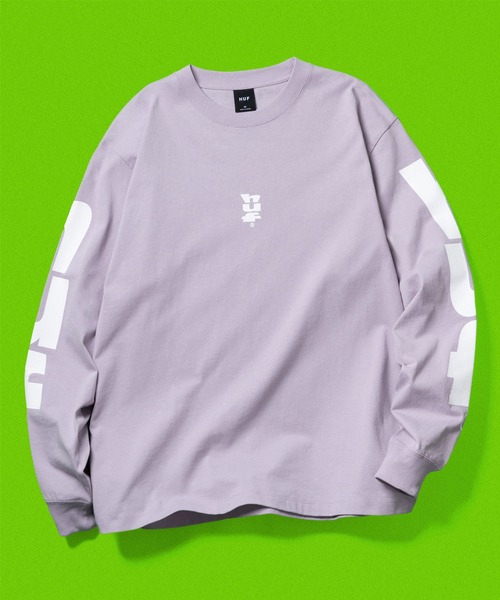 HUF(ハフ)の「MEGABLAST STRETCH LS TEE / HUF ハフ ヘビーウェイト ロングスリーブTシャツ ロンT(Tシャツ/カットソー・メンズ・ネイビー/ブラック/ホワイト/パープル系その他・X-SMALL/SMALL/MEDIUM/LARGE/X-LARGE/XX-LARGE)」の4枚目の写真