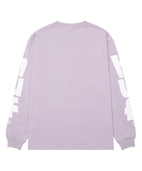 HUF(ハフ)の「MEGABLAST STRETCH LS TEE / HUF ハフ ヘビーウェイト ロングスリーブTシャツ ロンT(Tシャツ/カットソー・メンズ・ネイビー/ブラック/ホワイト/パープル系その他・X-SMALL/SMALL/MEDIUM/LARGE/X-LARGE/XX-LARGE)」の8枚目の写真