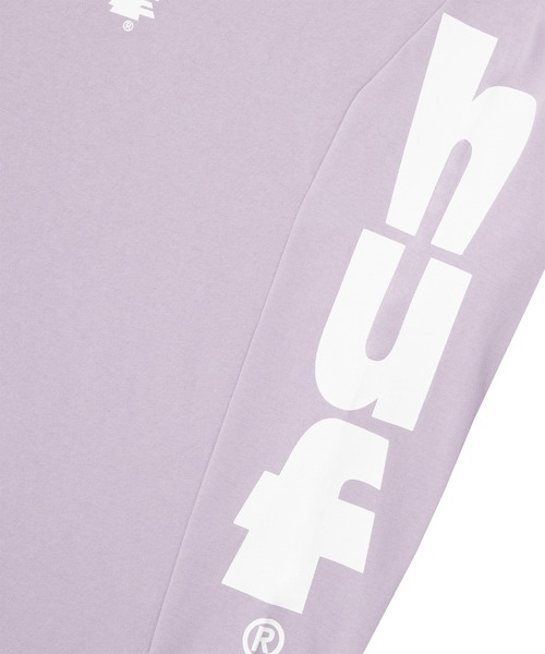 HUF(ハフ)の「MEGABLAST STRETCH LS TEE / HUF ハフ ヘビーウェイト ロングスリーブTシャツ ロンT(Tシャツ/カットソー・メンズ・ネイビー/ブラック/ホワイト/パープル系その他・X-SMALL/SMALL/MEDIUM/LARGE/X-LARGE/XX-LARGE)」の12枚目の写真