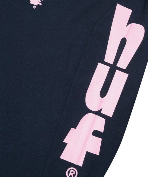 HUF(ハフ)の「MEGABLAST STRETCH LS TEE / HUF ハフ ヘビーウェイト ロングスリーブTシャツ ロンT(Tシャツ/カットソー・メンズ・ネイビー/ブラック/ホワイト/パープル系その他・X-SMALL/SMALL/MEDIUM/LARGE/X-LARGE/XX-LARGE)」の11枚目の写真