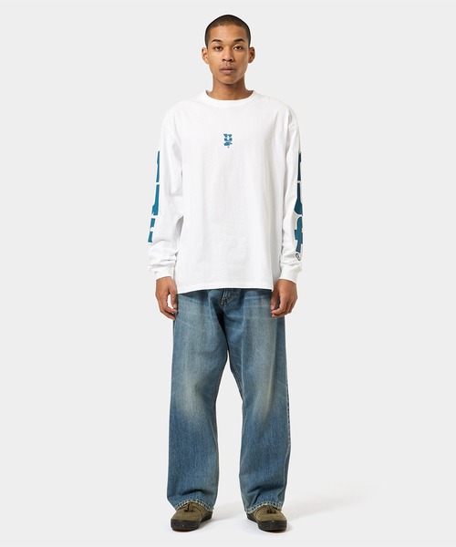 HUF(ハフ)の「MEGABLAST STRETCH LS TEE / HUF ハフ ヘビーウェイト ロングスリーブTシャツ ロンT(Tシャツ/カットソー・メンズ・ネイビー/ブラック/ホワイト/パープル系その他・X-SMALL/SMALL/MEDIUM/LARGE/X-LARGE/XX-LARGE)」の21枚目の写真
