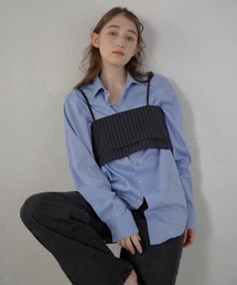 MINERTE | 【MINERTE】back ribbon pinstripe bustier / バックリボンピンストライプビスチェ(キャミソール)