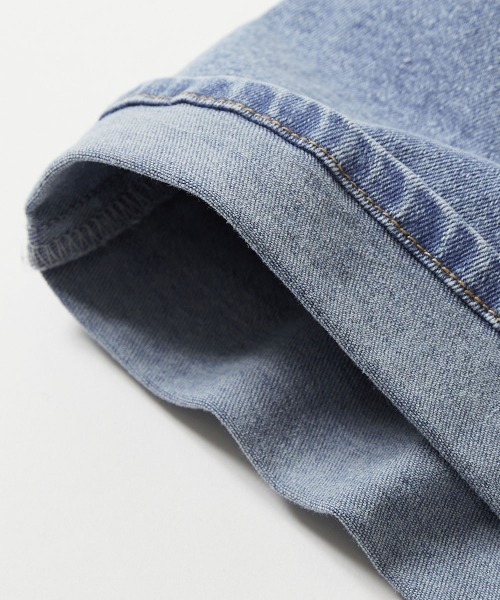 devirock(デビロック)の「ストレッチデニム ハイウエスト フリルショートパンツ(デニムパンツ・キッズ・オフホワイト/ブルー系1/ブラック系1/ネイビー系1・100cm/110cm/120cm/130cm/140cm/150cm/160cm)」の11枚目の写真