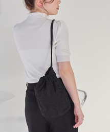 LinoU.（リノユー）の「ポコポコジャガードナップサック（ショルダーバッグ）」